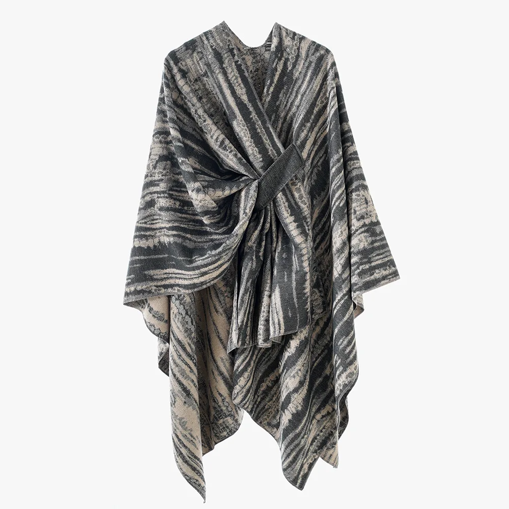 Women Accessories Temu - Styl Uliczny Retro Zebra Nadruk Frędzle