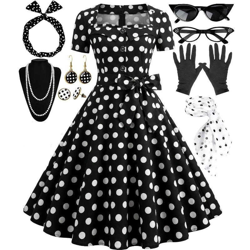 Women'S Accessories In The 1950S - Eleganckie sukienki vintage z lat 50.