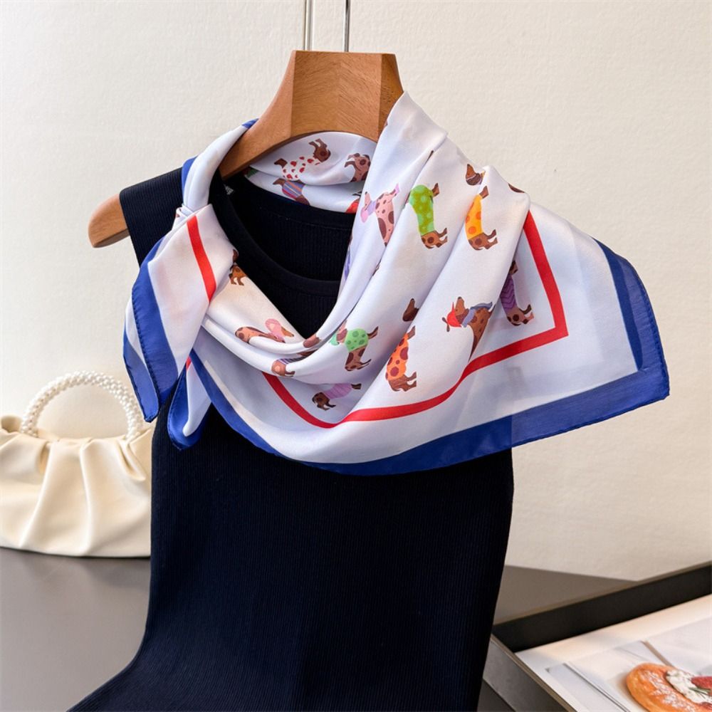 Women'S Korean Accessories - Szalik z nadrukiem jamnika, szalik w