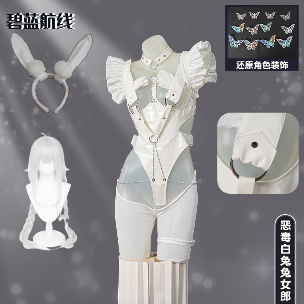 Women'S Ear Accessories - Azur Lane Le Malin Leniwy Biały