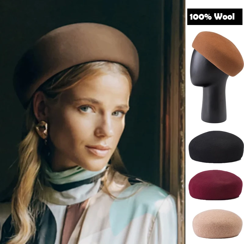 Women'S Accessories Go Outdoors - Damski luksusowy beret ze 100% wełny,