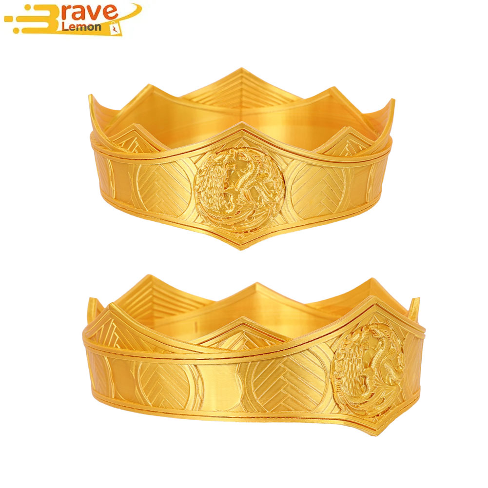 Women'S Yellow Accessories - Rhaenyra Korona Cosplay Damska Złotożółta Plastikowa