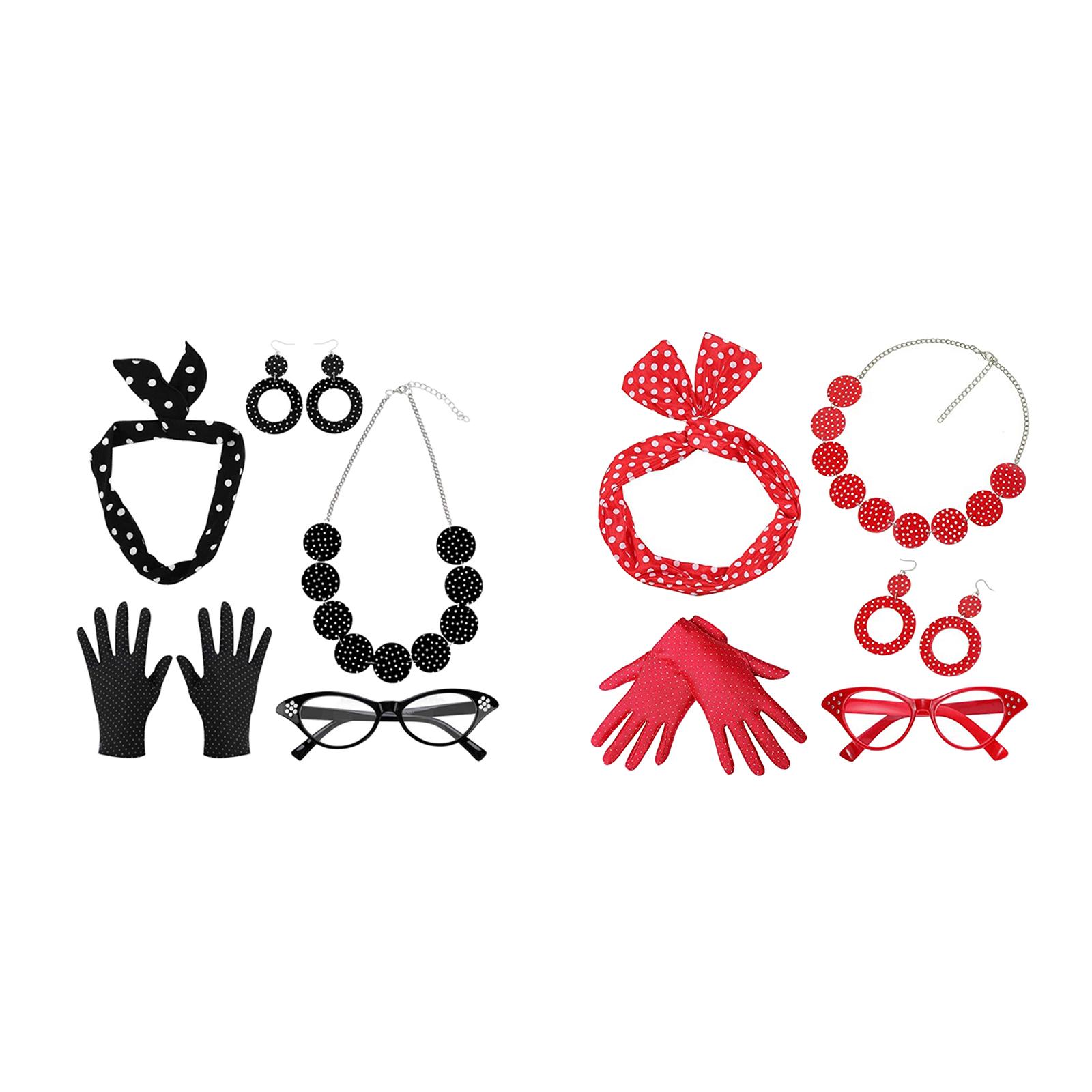 Women'S Accessories In The 1950S - 5-częściowy zestaw kostiumu damskiego z lat