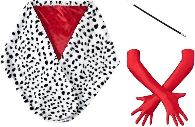 Women'S Accessories In The 1950S - Kobiety Halloween Deville płaszcz kostium dalmatyński