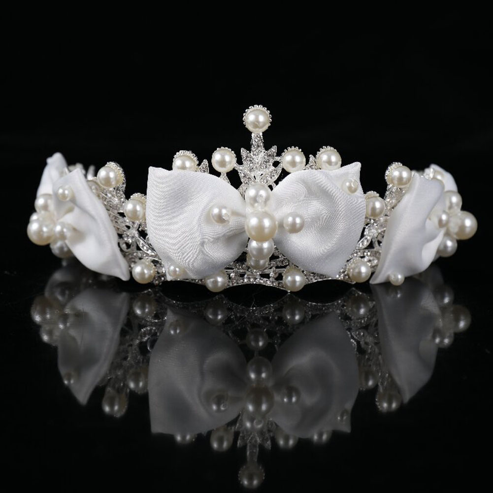 Queen Accessories - Korona ślubna, opaska królowej, damska kokarda,