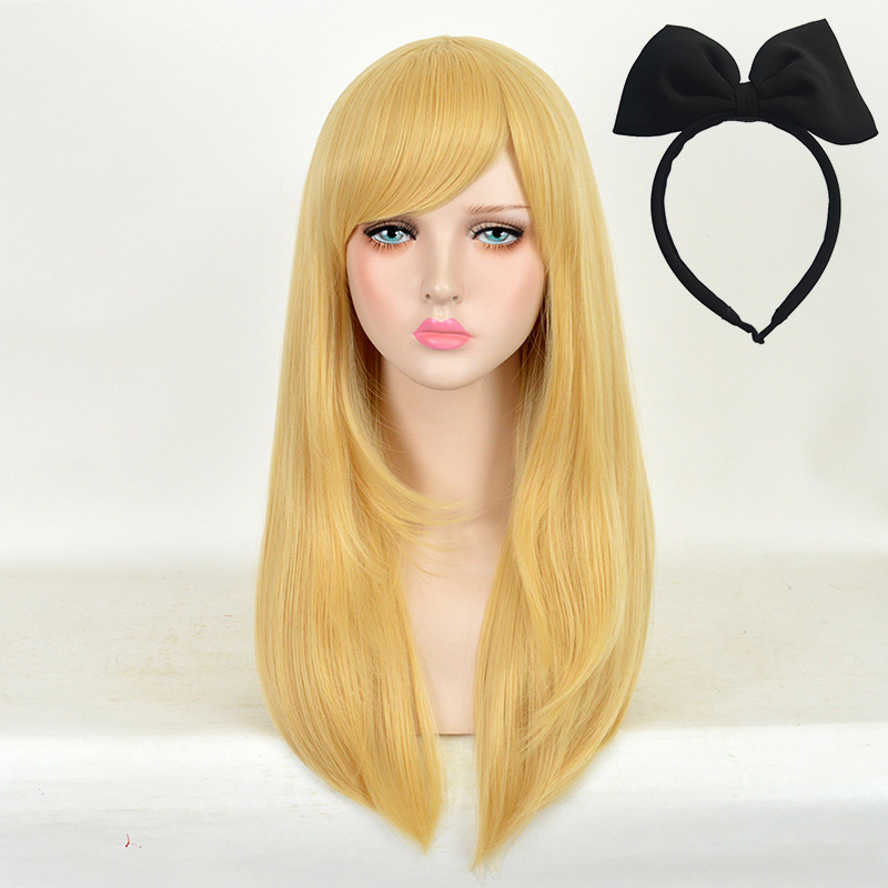Women'S Yellow Accessories - Peruka Alicja w Krainie Czarów, żółto-złota,