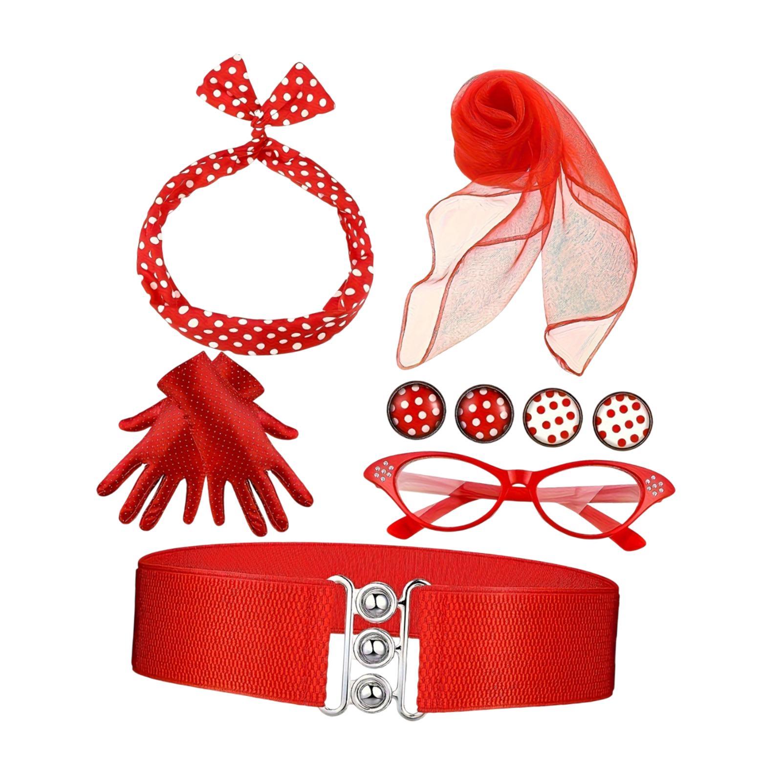 Women'S Accessories In The 1950S - Kostiumy damskie z lat 50., kolczyki,