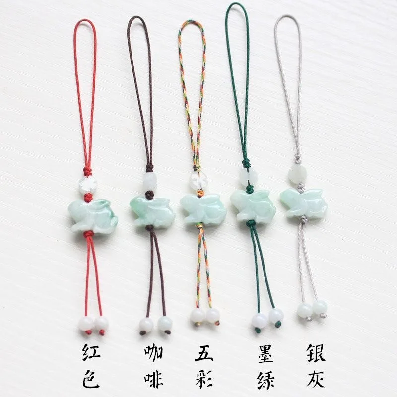 Women Accessories For Hand - Personalizacja Naturalny szmaragdowy chiński królik DIY