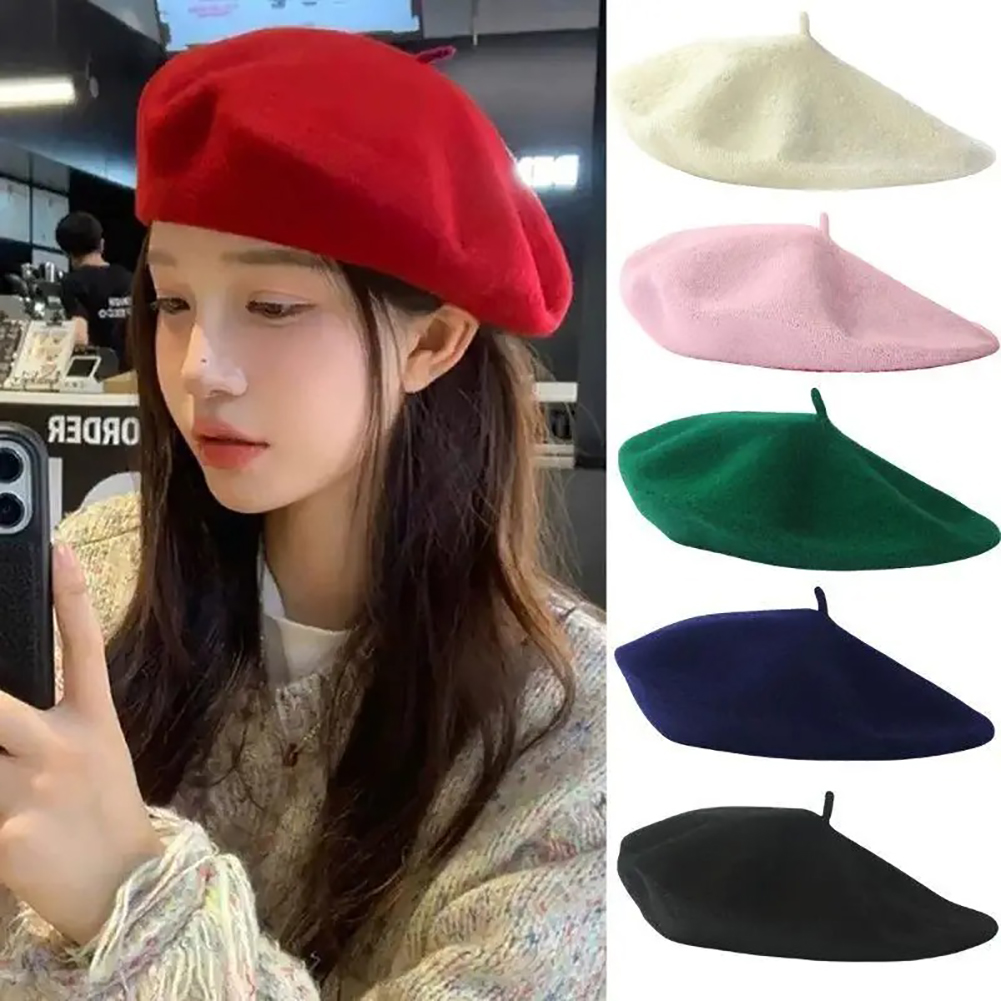 Women'S Accessories Go Outdoors - Klasyczne berety francuskie, czapki artystyczne, miękkie,