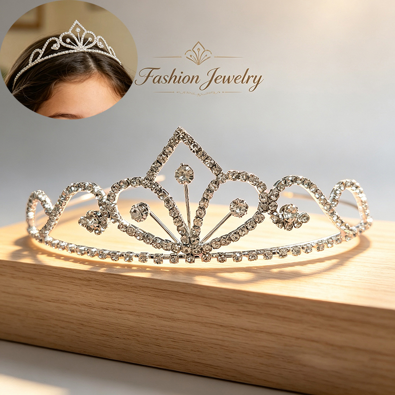 Srebrna Korona Ślubna z Cyrkon – Queen Accessories recenzja i cena