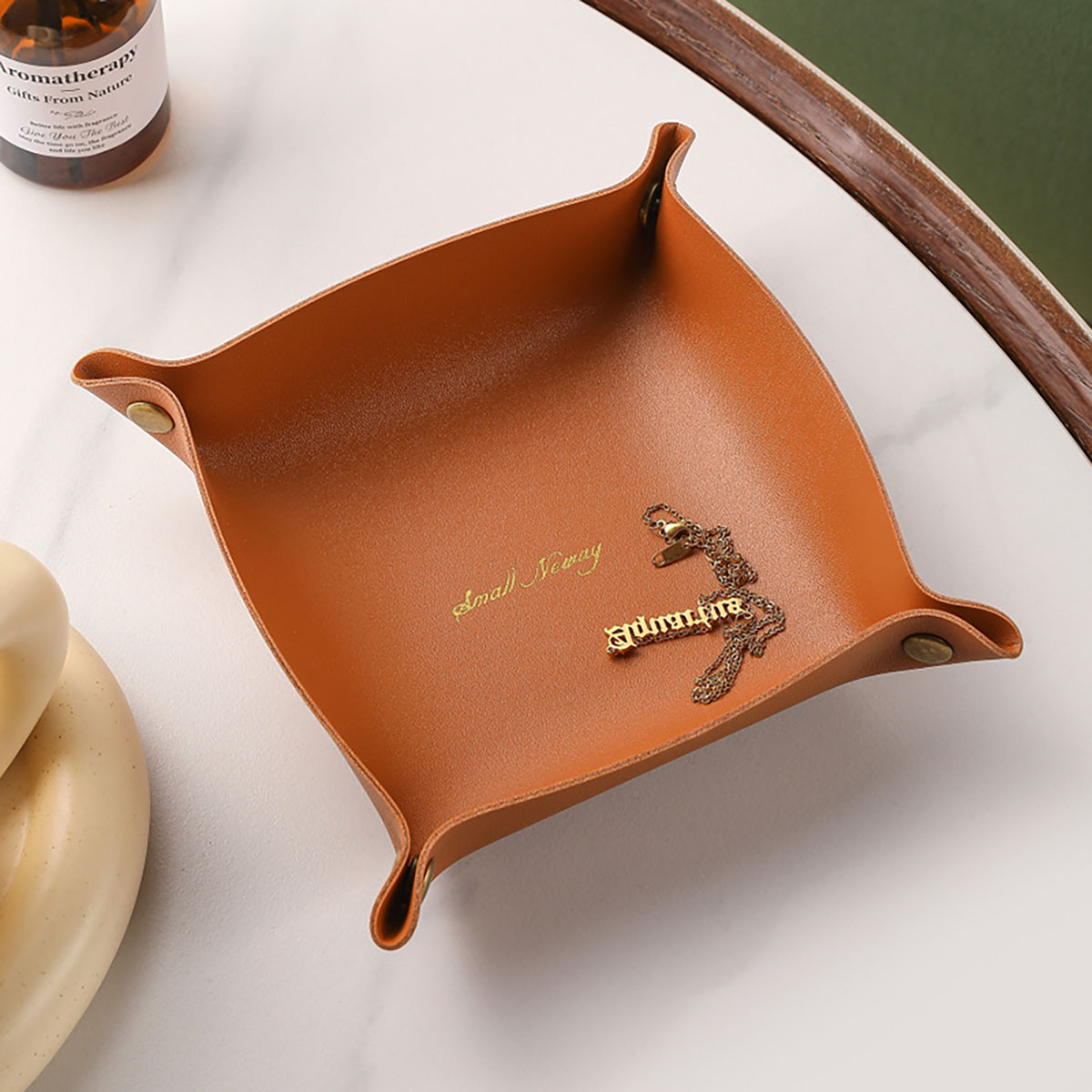 Skórzana taca do przechowywani – Women Accessories Organizer recenzja i cena