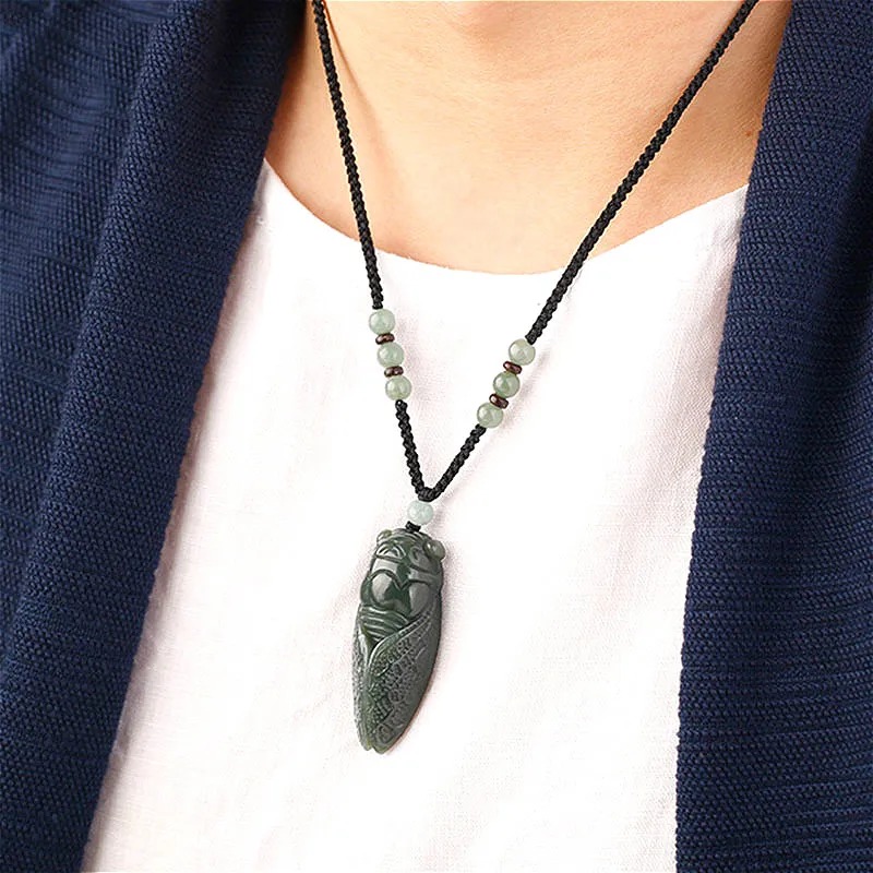 Naturalny Hetian Jade cykada w – Women Accessories For Hand recenzja i cena