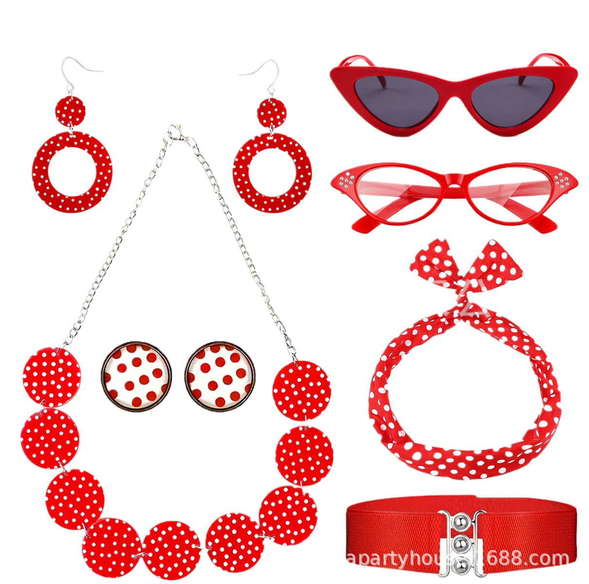 50s 80s Disco Party Costume Ac – Women'S Accessories In The 1950S recenzja i cena