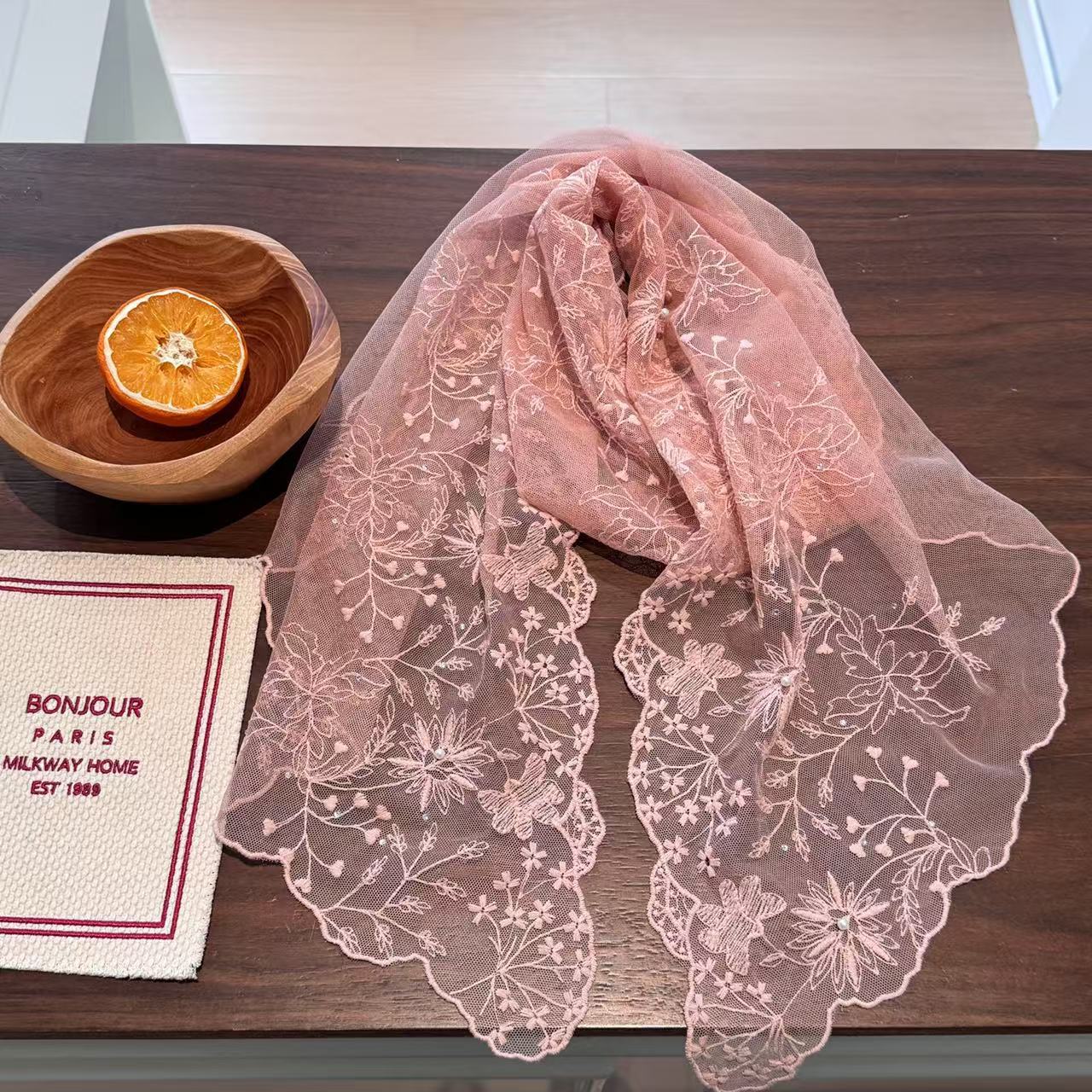 Elegancki długi szal z perłową – Women'S Korean Accessories recenzja i cena