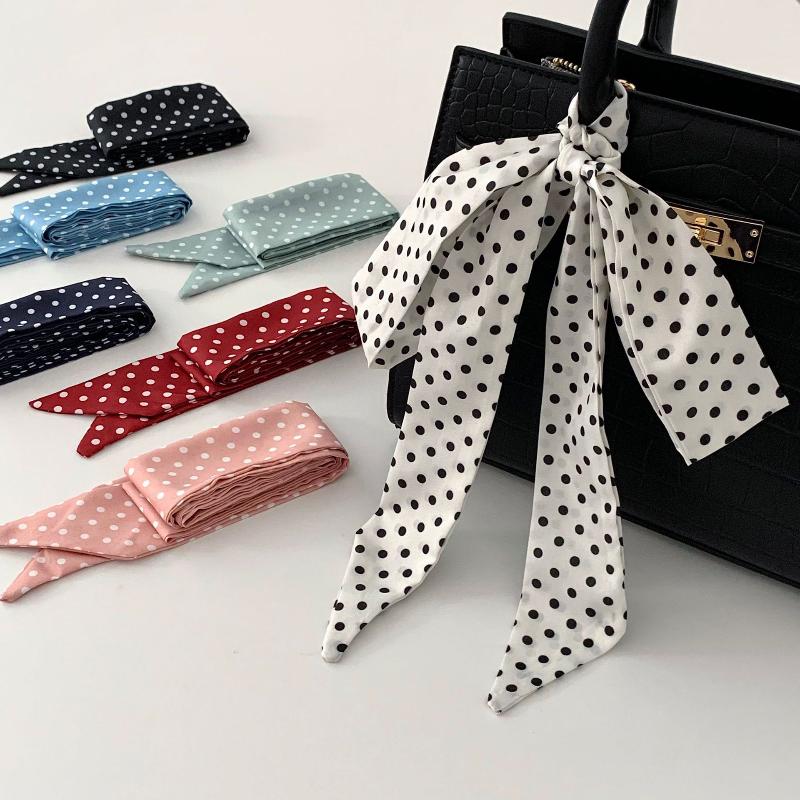 Modna jedwabna apaszka w kropk – Women'S Korean Accessories recenzja i cena