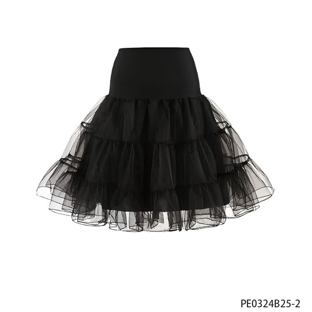 PESENAR Czarna tiulowa halka w – Women'S Accessories In The 1950S recenzja i cena