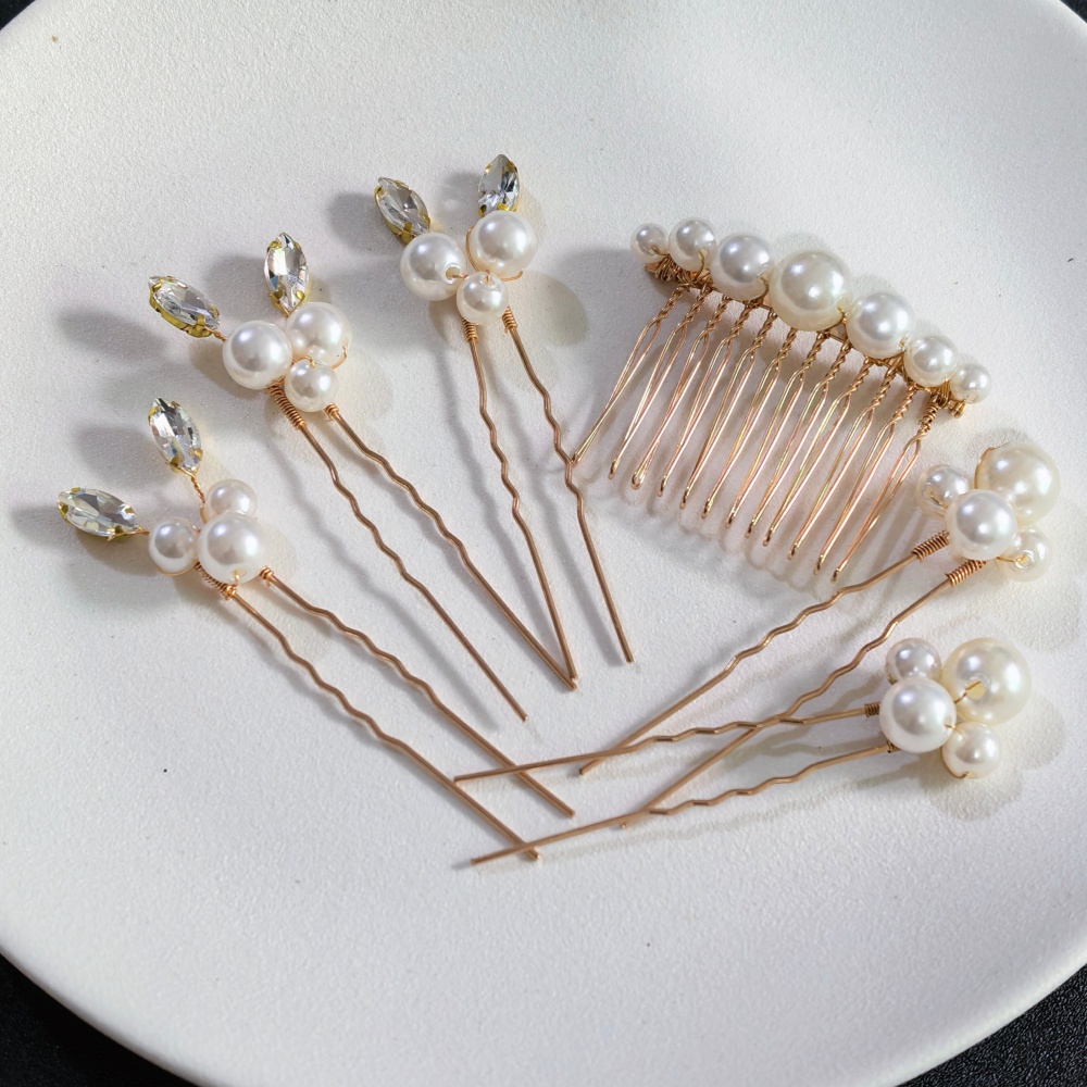 Zestaw spinek do włosów z perł – Women Accessories For Hand recenzja i cena