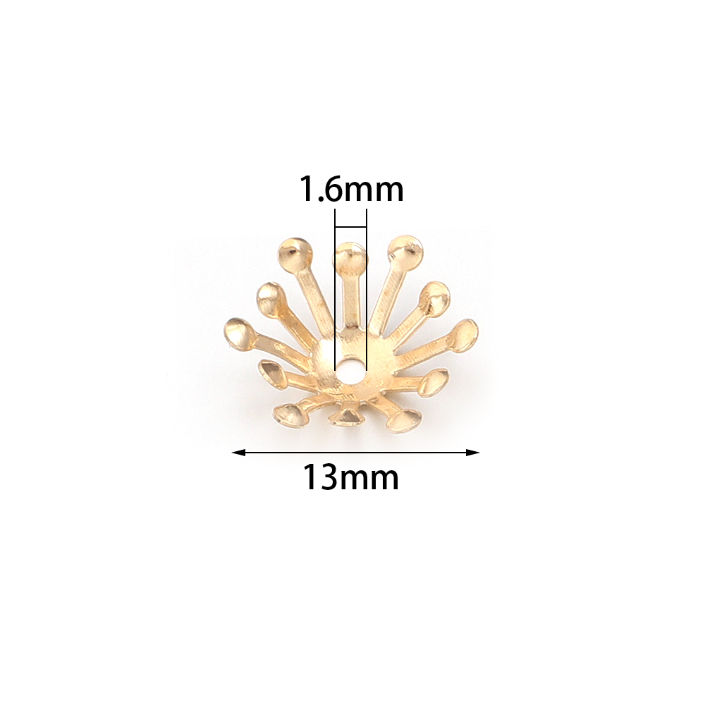 100 szt. Średnica 13MM Złote Ż – Women Accessories In Wholesale recenzja i cena
