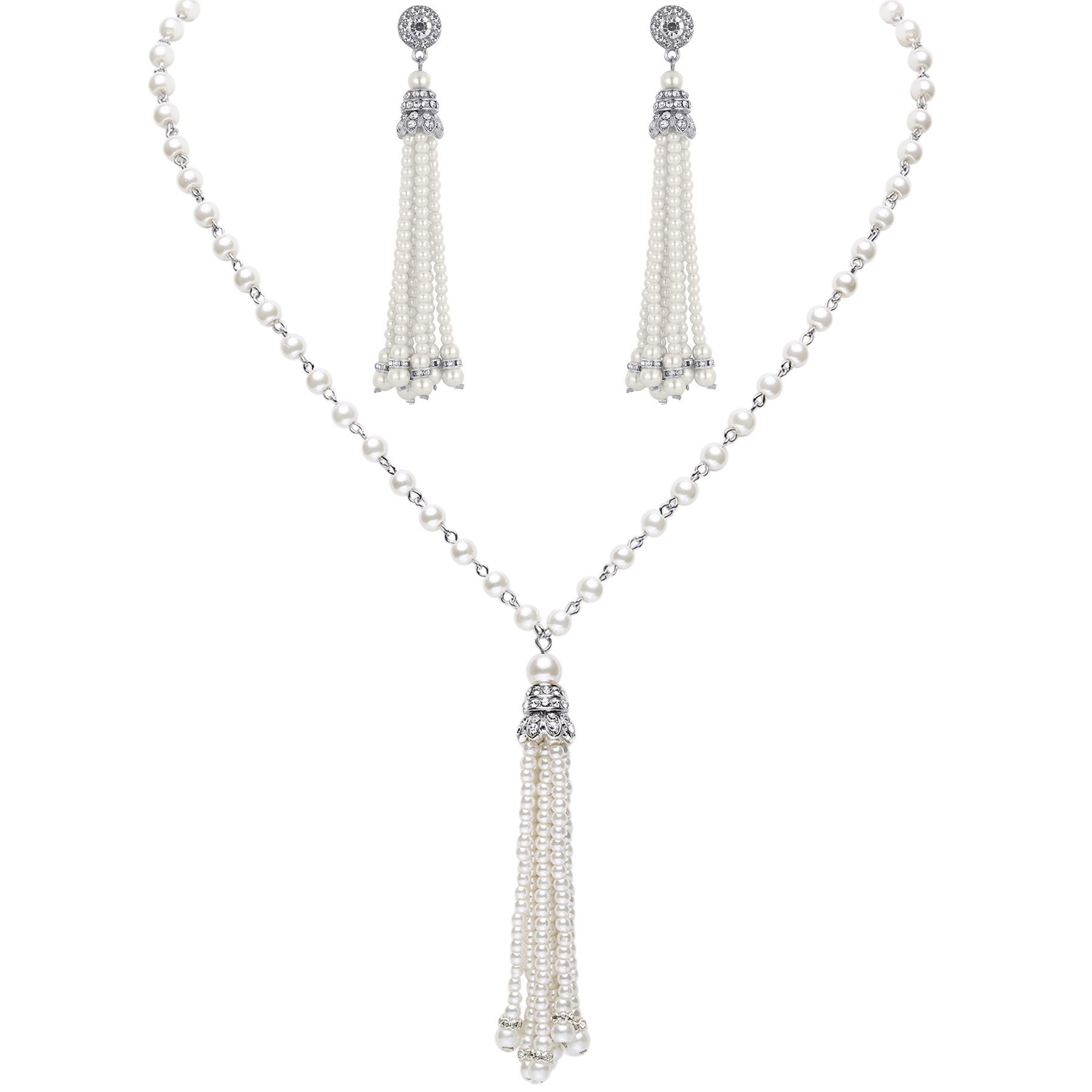 3-piece Set of Long Pearl Neck – Women'S Accessories In The 1950S recenzja i cena
