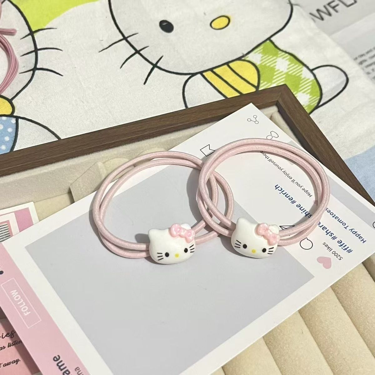 Urocza różowa gumka do włosów  – Hair Band Elastic recenzja i cena