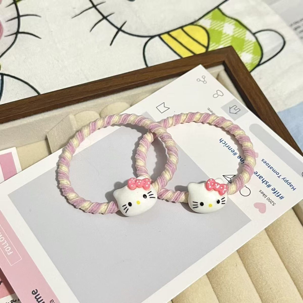 Urocza różowa gumka do włosów  – Hair Band Elastic recenzja i cena