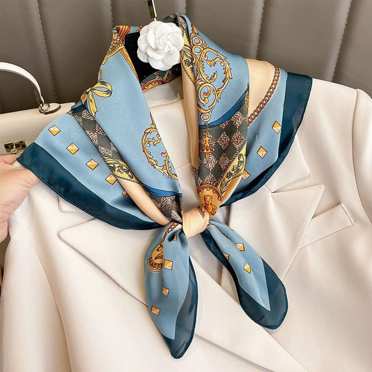 70x70cm modny koreański styl j – Women'S Korean Accessories recenzja i cena