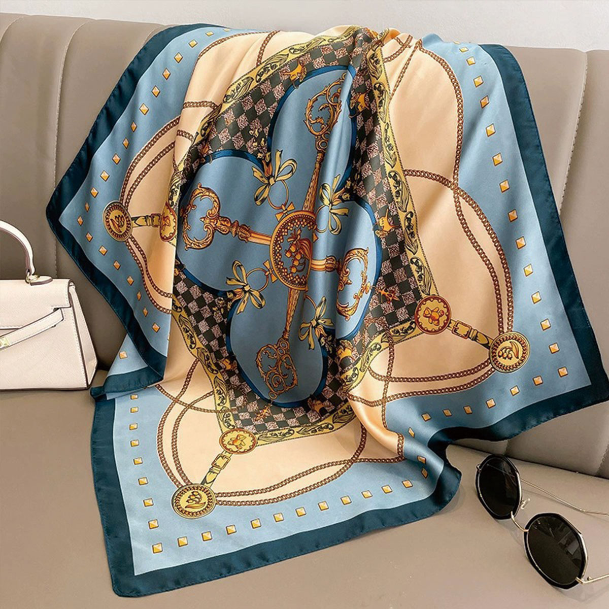 70x70cm modny koreański styl j – Women'S Korean Accessories recenzja i cena