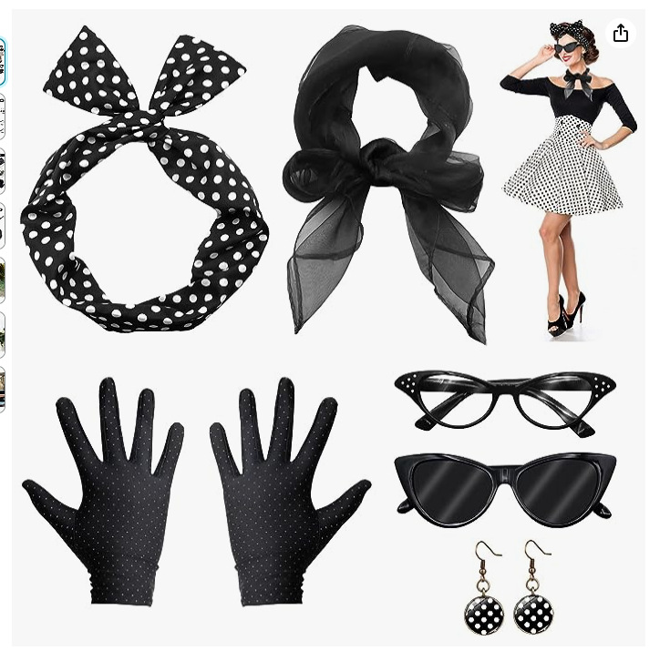 Akcesoria do kostiumów Disco z – Women'S Accessories In The 1950S recenzja i cena